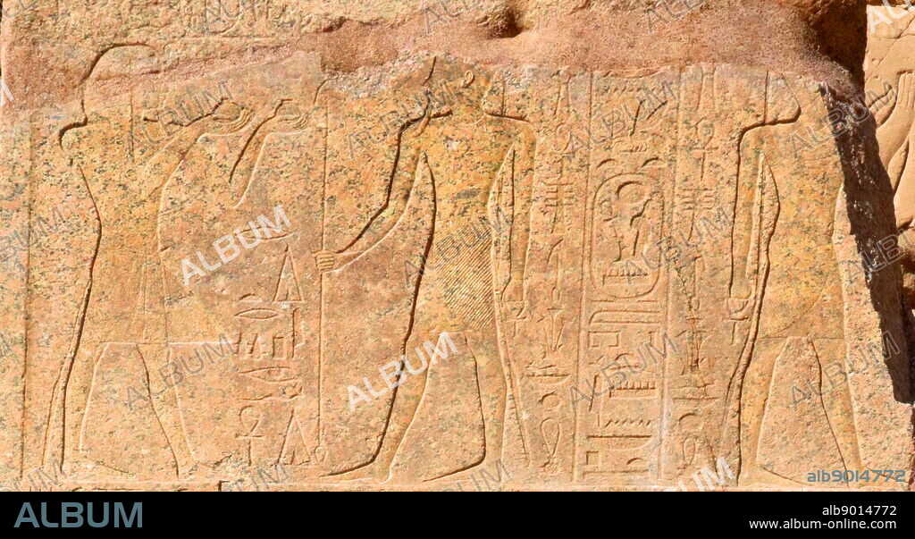 Stele of the reign of Menmaatre Seti I, describing his military victories. 19th Dynasty, Temple of Karnak, Egypt, discovered in 2020. Seti was the second pharaoh of the 19th Dynasty of Egypt, during the New Kingdom period, ruling c.1294 or 1290 BC to 1279 BC. He was the son of Ramesses I and Sitre, and the father of Ramesses II.