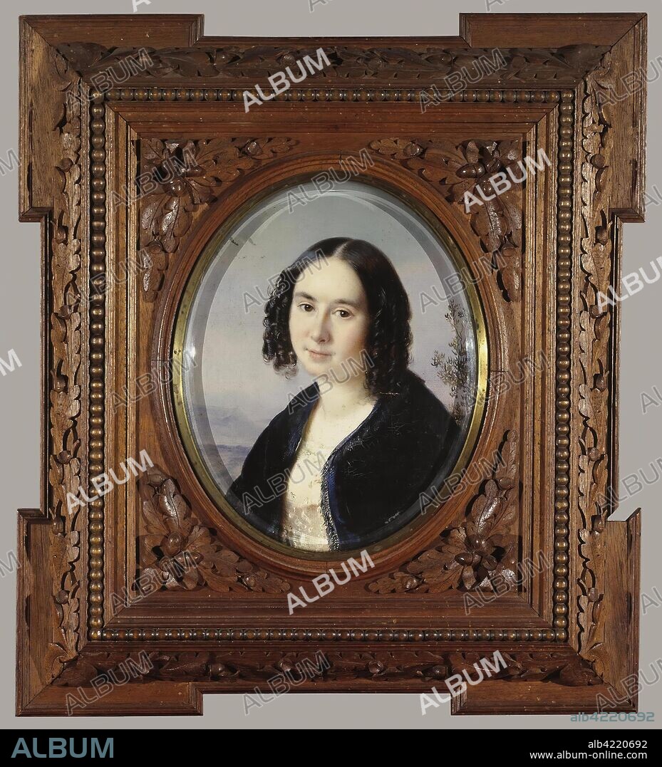 ROBERT CONSTANTIN SCHWEDE. 'Portrait of Yelena Volkova'. Russia, 1847. Dimensions: 21,5x17,3 cm.