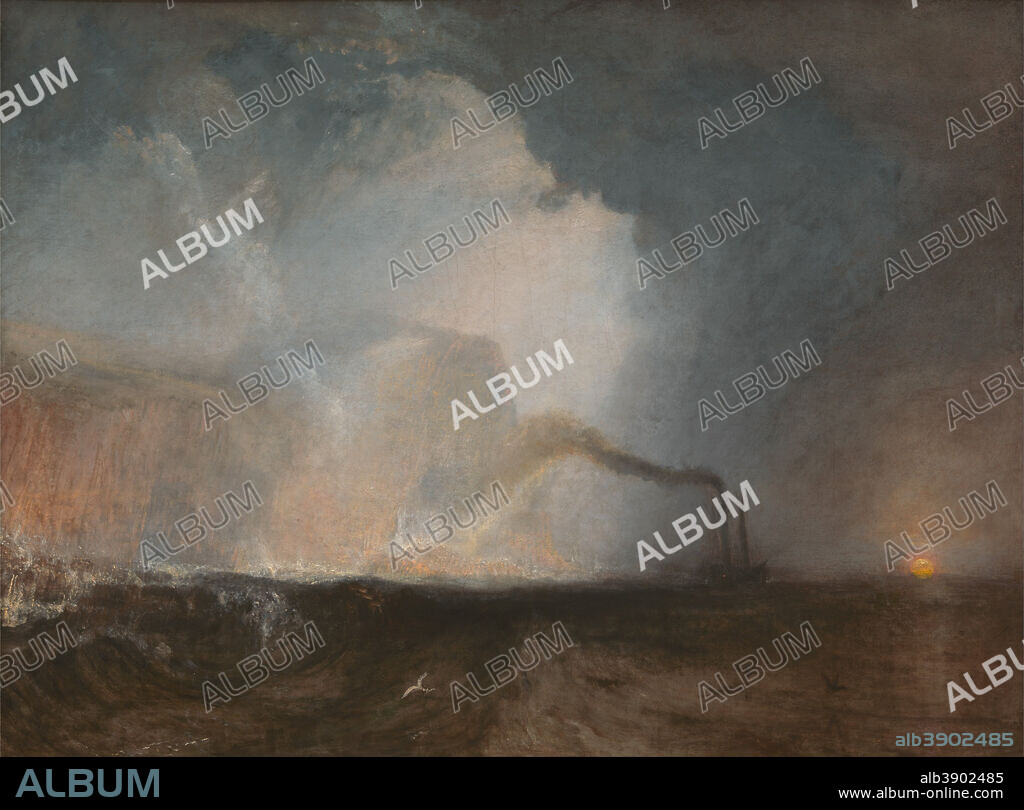 J. M. W. TURNER. Staffa, Fingal's Cave. Date/Period: 1831 to 1832. Painting. Oil on canvas. Height: 908 mm (35.74 in); Width: 1,213 mm (47.75 in).