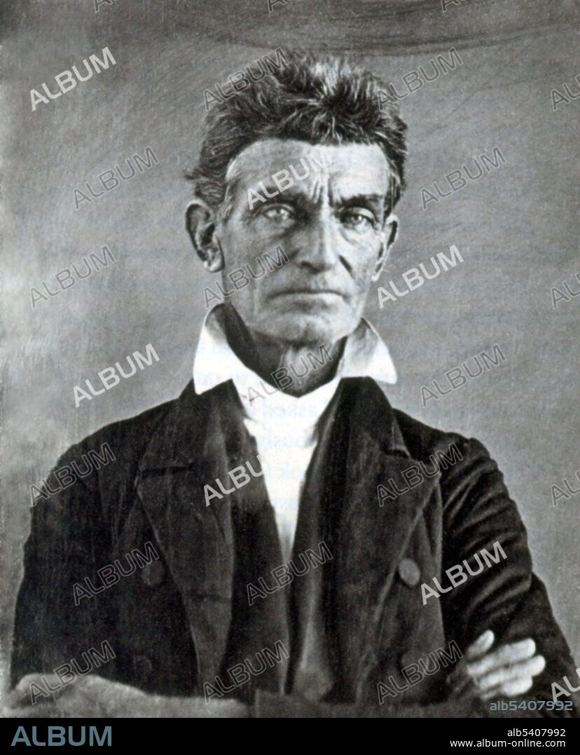 John Brown (1800 - 1859) was a famous and controversial American abolitionist who advocated and practiced armed insurrection. He led the Pottawatomie Massacre and the unsuccessful raid at Harpers Ferry. He was tried and executed for treason, murder, and conspiracy. No photographer credited, undated.
