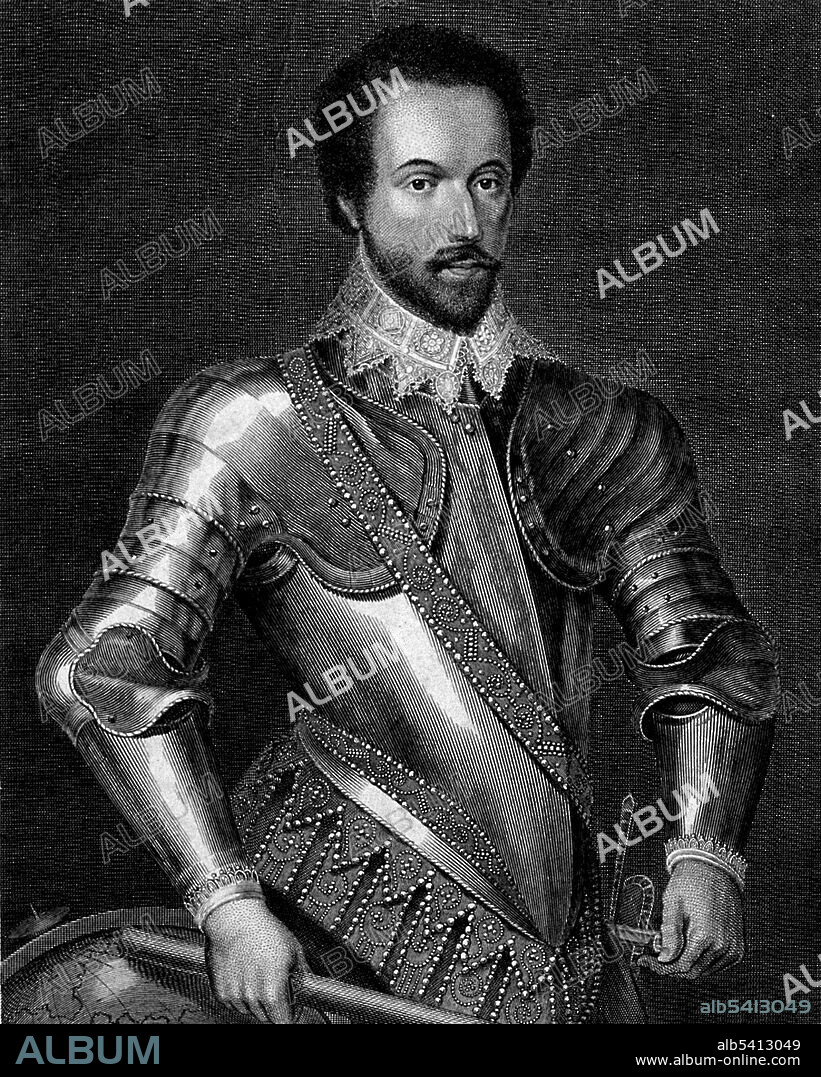 Walter Raleigh (1554 - October 29,1618) was an English aristocrat, poet, soldier, courtier, spy, and explorer. He is most remembered for popularizing tobacco in England. His plan for colonization in North America ended in failure at Roanoke Island. In 1591, he secretly married Elizabeth Throckmorton, without the Queen's permission, and he and his wife were sent to the Tower of London. In 1594, Raleigh heard of a "City of Gold" in South America and sailed to find it. After Queen Elizabeth died (1603) Raleigh was again imprisoned in the Tower, this time for allegedly being involved in the Main Plot against King James I. In 1616 he was released to lead a second unsuccessful expedition in search of El Dorado. He returned to England and, to appease the Spanish, was arrested and beheaded, in 1618.