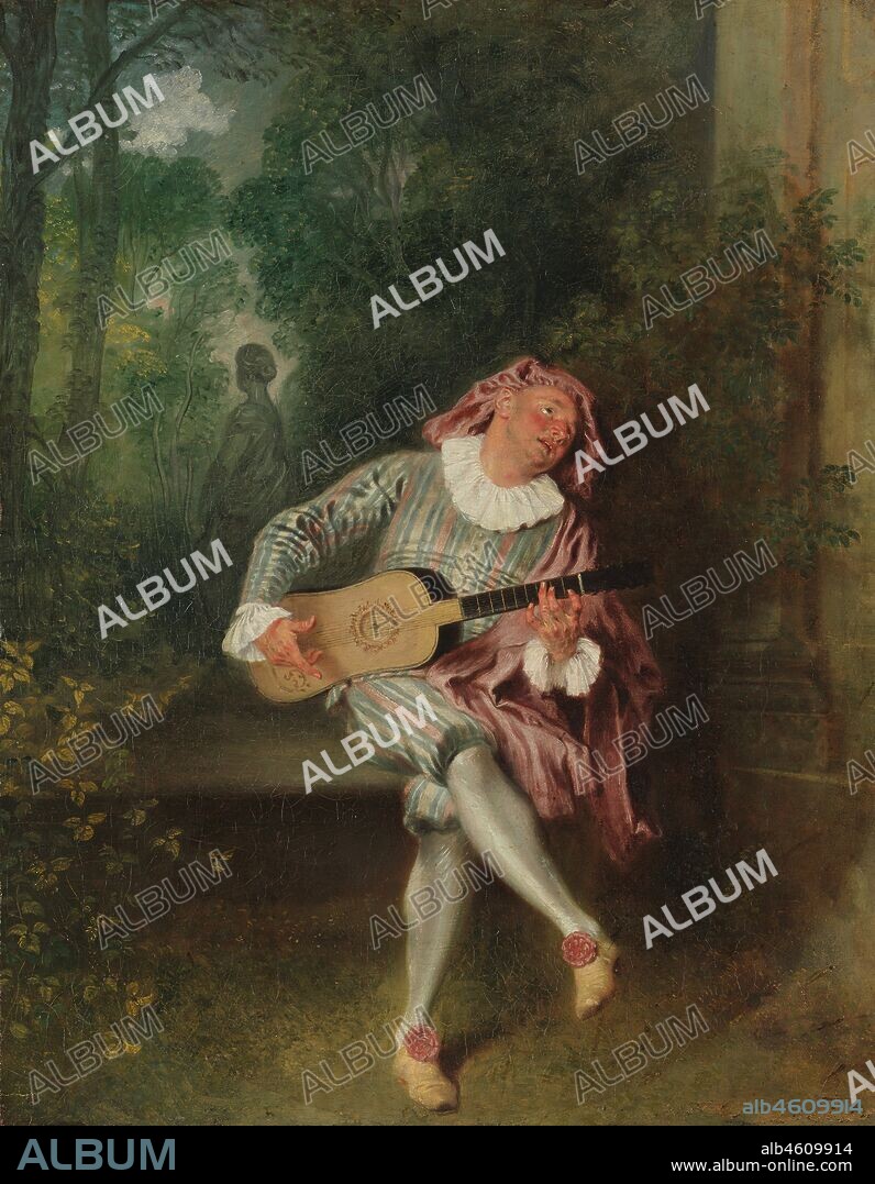 JEAN ANTOINE WATTEAU. Mezzetin, ca. 1718-20.
