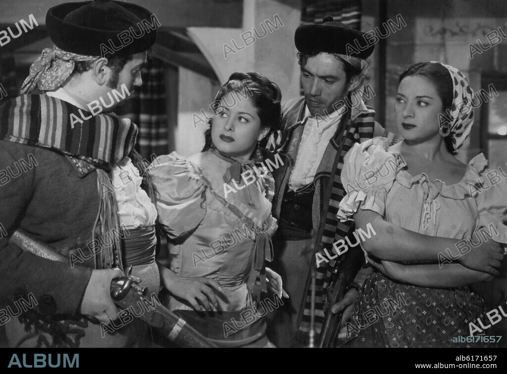 RAMON TORRADO. FOTOGRAMA DE LA PELICULA "ESTRELLA DE SIERRA MORENA" - 1952 - LOLA FLORES, RUBEN ROJO (ESPAÑA).