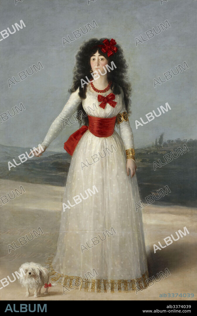 FRANCISCO DE GOYA. Portrait of María Cayetana de Silva (1762-1802), 13th Duchess of Alba.