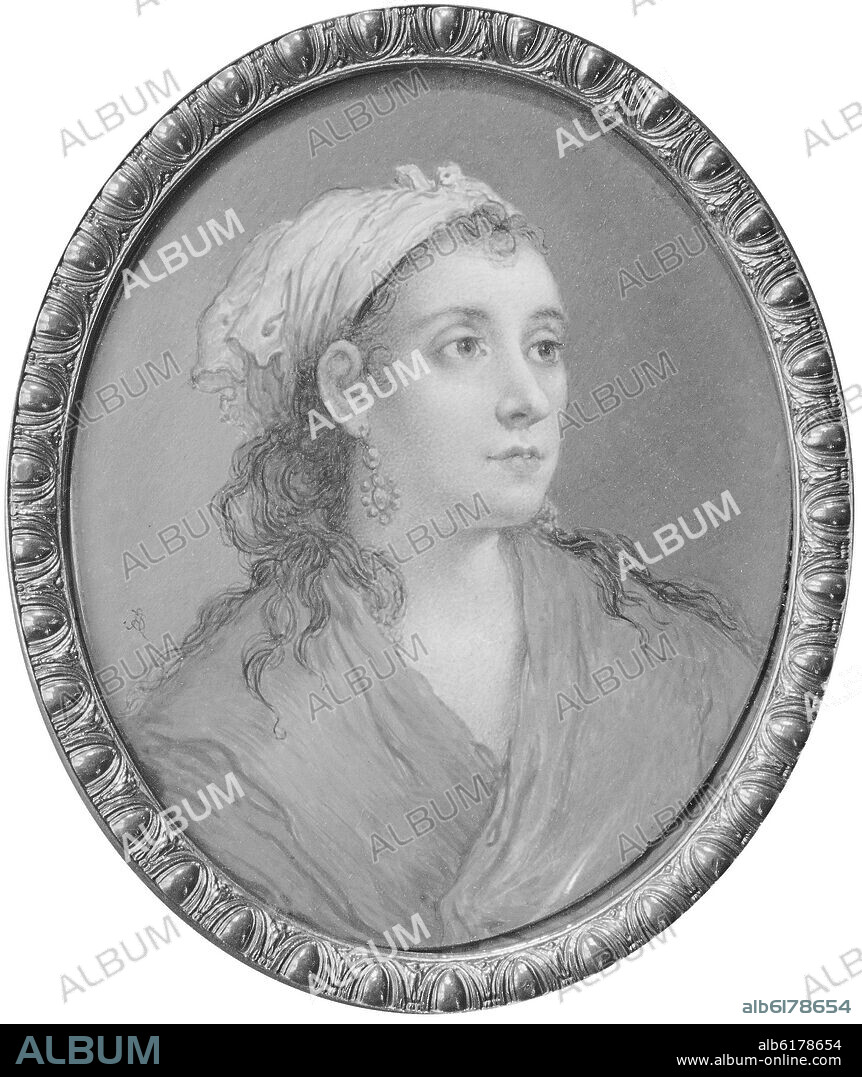 ANTONIO TOMASICH HARO. AGUSTINA DE ARAGON 1786/1857- MINIATURA GOUACHE SOBRE MARFIL-1865-ESCUELA ESPAÑOLA.