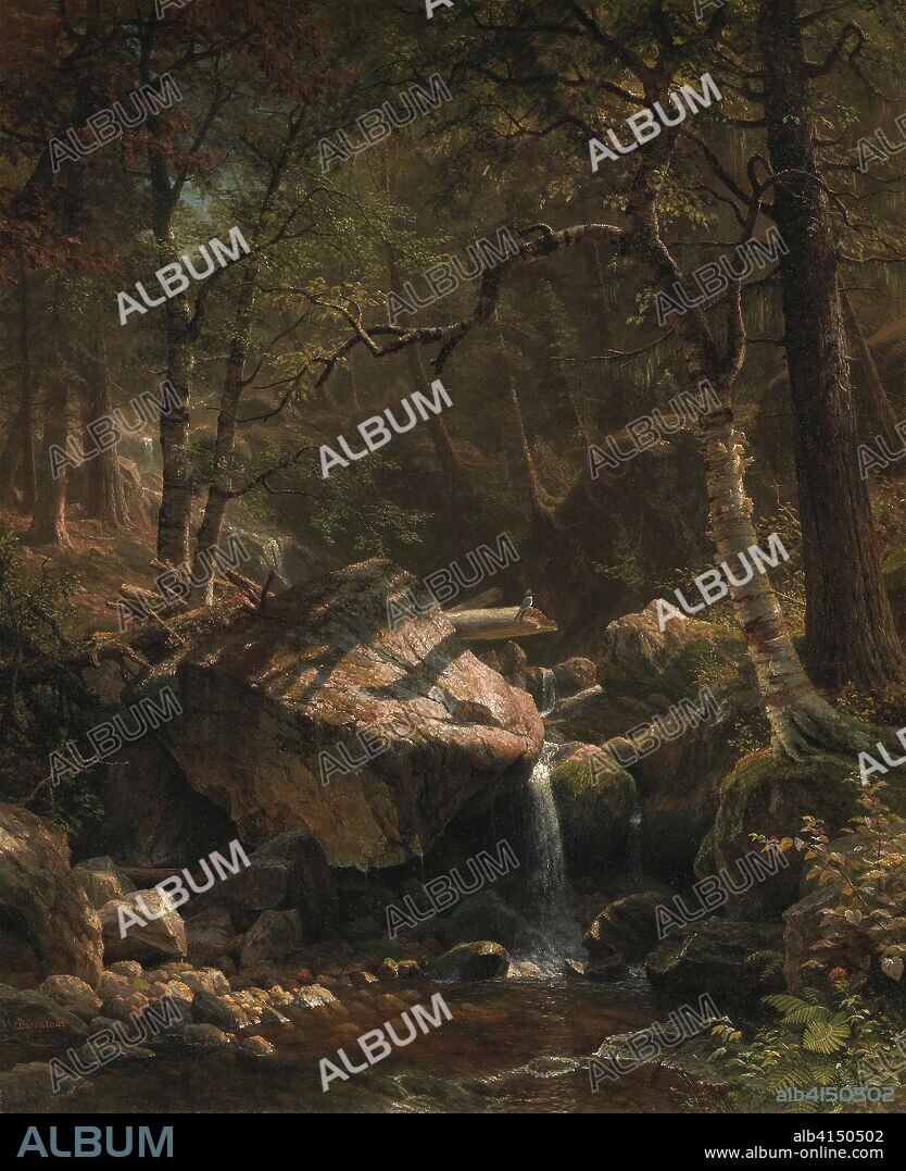Mountain Brook. Albert Bierstadt; American, born Germany, 1830-1902. Date: 1863. Dimensions: 111.8 × 91.4 cm (44 × 36 in.). Oil on canvas. Origin: United States.