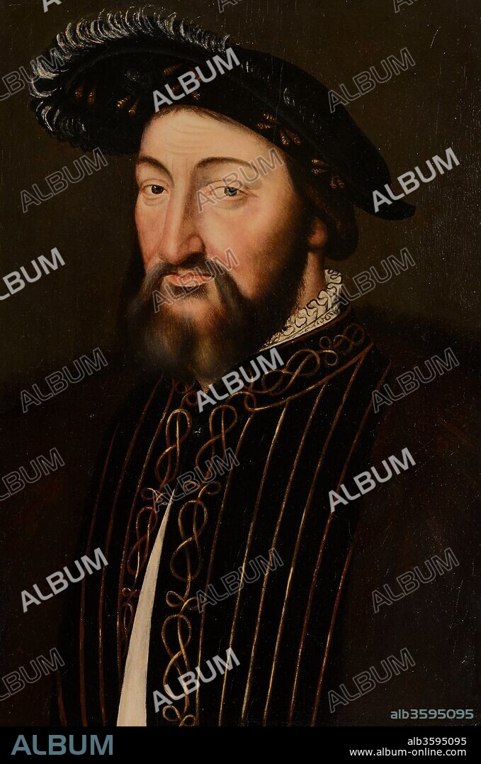 ANONYMOUS. Portrait of Francis I (1494-1547), King of France, Duke of Brittany, Count of Provence.