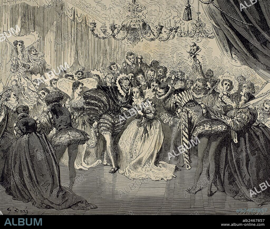 PERRAULT, Charles (París, 1628-París, 1703). Escritor francés. Protegido de Colbert y miembro de la Académie Française (1671) "LA CENICIENTA". Grabado por J. Facniou sobre el popular cuento.