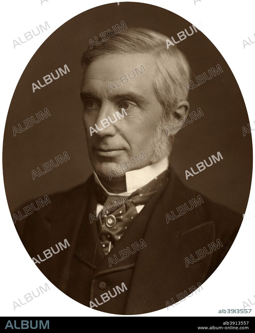 Sir Edward Fry, Judge of the High Court of Justice, 1881. Fry (1827-1918) was made a High Court Judge in 1877. He served as Judge of the Court of Appeal between 1883 and 1892, and later gained a reputation for his skill in arbitrating international disputes at the Hague. From Men of Mark: a gallery of contemporary portraits of men distinguished in the Senate, the Church, in science, literature and art, the army, navy, law, medicine, etc. Photographed from life by Lock and Whitfield, with brief biographical notices by Thompson Cooper. (Conducted by G. C. Whitfield.) (London, 1876-1883).
