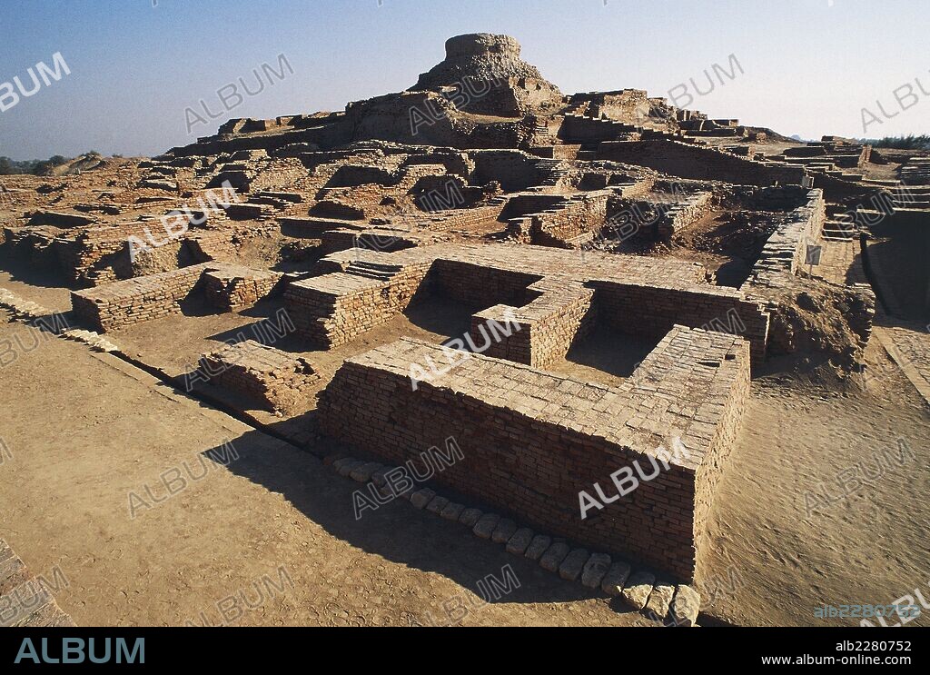 Ruins of the archaeological site of Harappa, Indus Valley civilisation, 3rd millennium BC, Punjab, Pakistan.