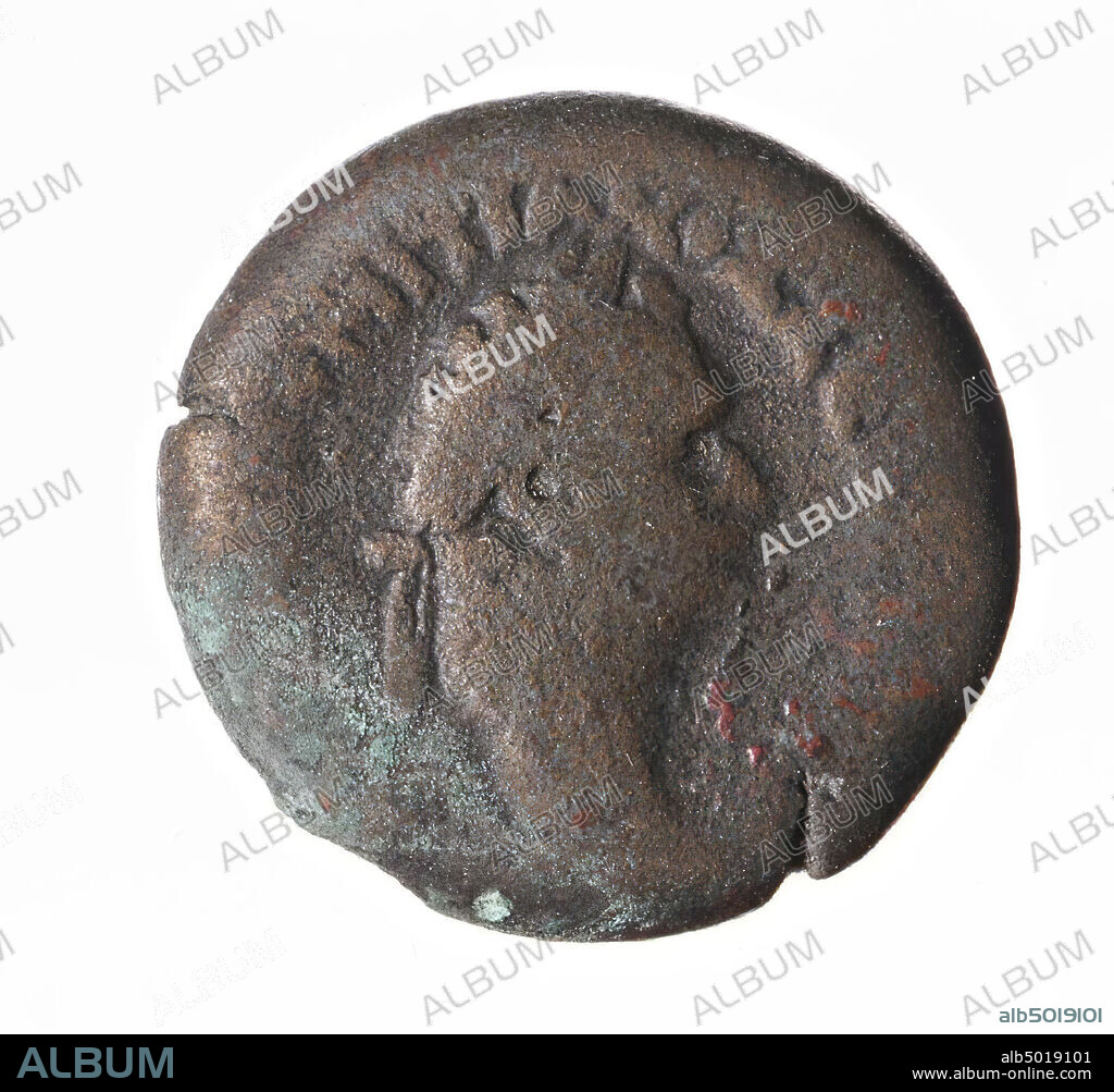 coin, AES-24, Domitian, Vz: Domitianus' head r., [AUT KAISAR D.