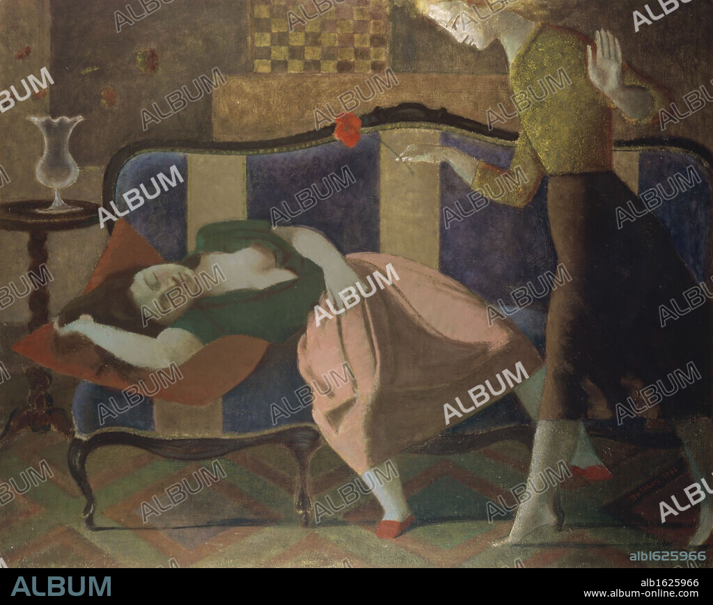 The Dream I by Balthus, circa 1955, Born 1908, France, Paris, Private Collection.