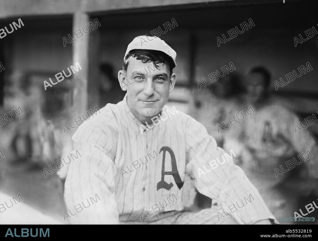 Nap Lajoie, Major League Baseball Player, Philadelphia Athletics, half-length portrait, Bain News Service, 1915.