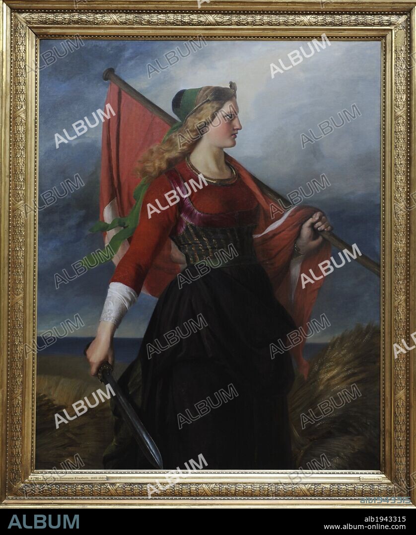 Elisabeth Jerichau-Baumann (1819-1881). Polish-Danish painter. Mother Denmark, 1851. Ny Carlsberg Glyptotek. Copenhagen. Denmark.
