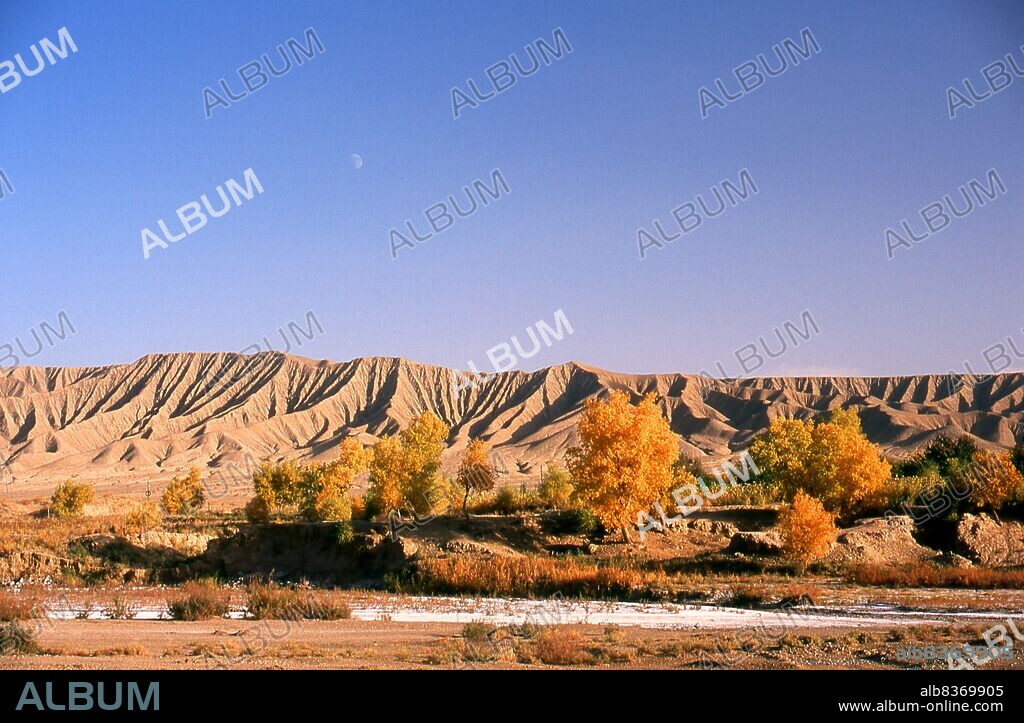 The Kunlun Mountains are one of the longest mountain chains in Asia, extending more than 3,000 km. In the broadest sense, it forms the northern edge of the Tibetan Plateau south of the Tarim Basin and the Gansu Corridor and continues east south of the Wei River to end at the North China Plain.