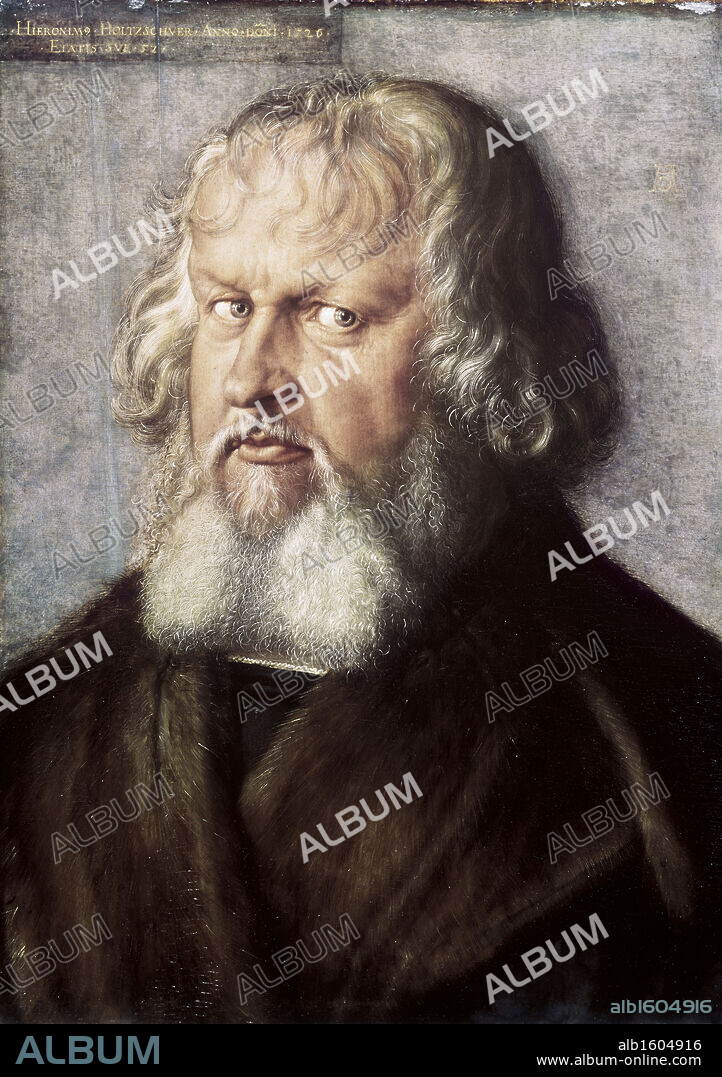 ALBRECHT DÜRER. Hieronymus Holzschuher  Albrecht Durer  1471-1528  German  Gemaldegalerie  Dahlem-Berlin  Germany.