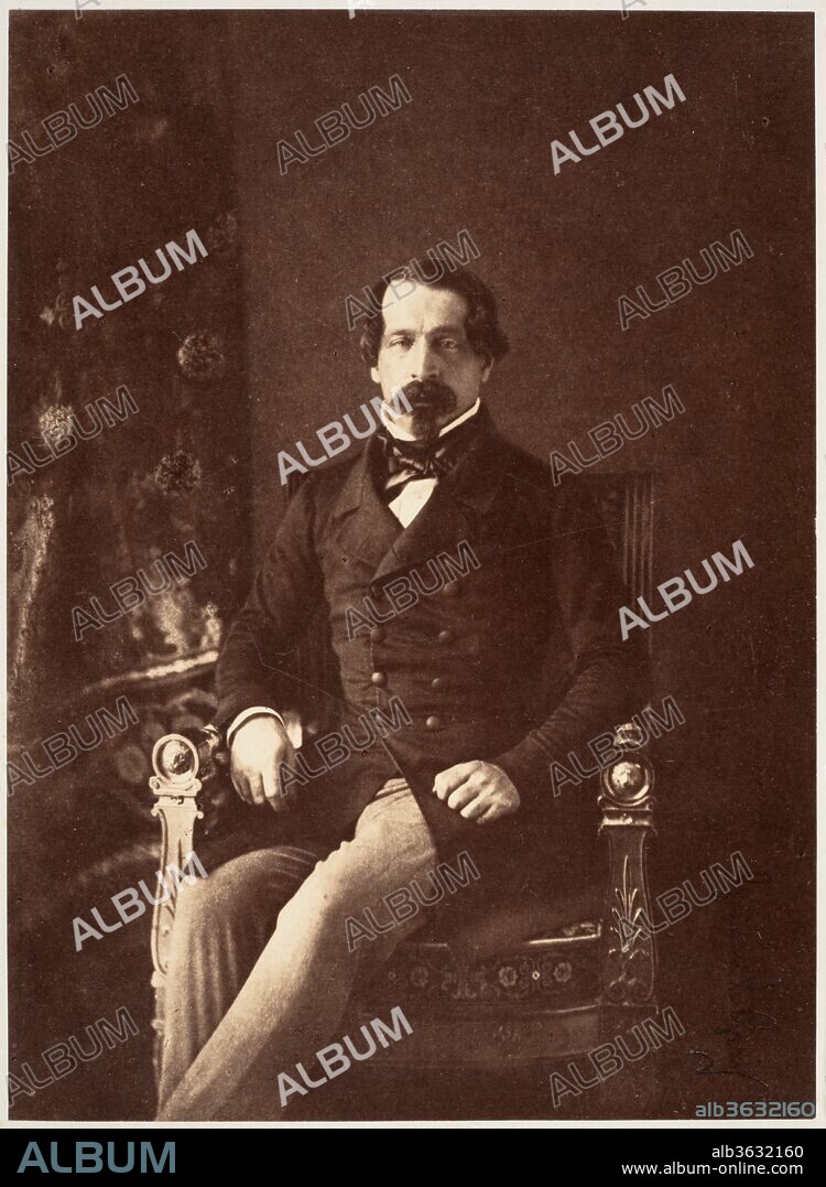 Portrait de Louis-Napoléon Bonaparte en Prince-Président. Artist: Gustave Le Gray (French, 1820-1884). Dimensions: Image: 20.2 x 14.7 cm (7 15/16 x 5 13/16 in.)
Mount: 48.1 x 38.6 cm (18 15/16 x 15 3/16 in.). Date: 1852.