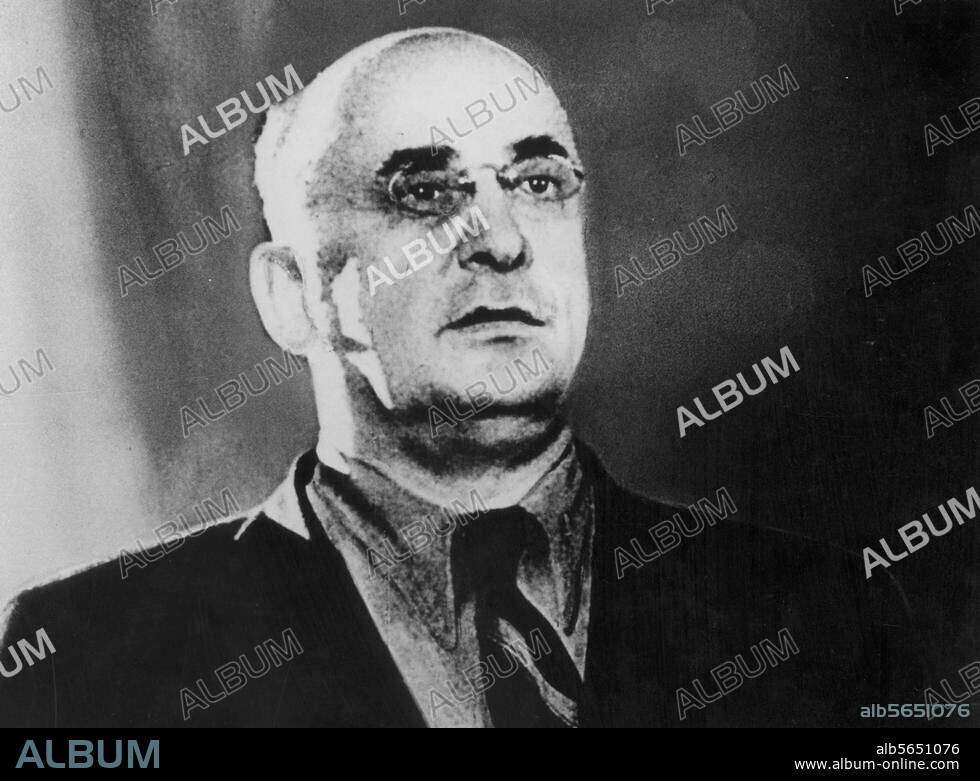 Beria, Lavrenti Pavlovich Soviet politician and head of the Secret Service, 29.3.1899 (Mercheuli) -23.12.1953 Moscow, executed (?). Last photo of Lavrenti Beria. Photo, 1953.