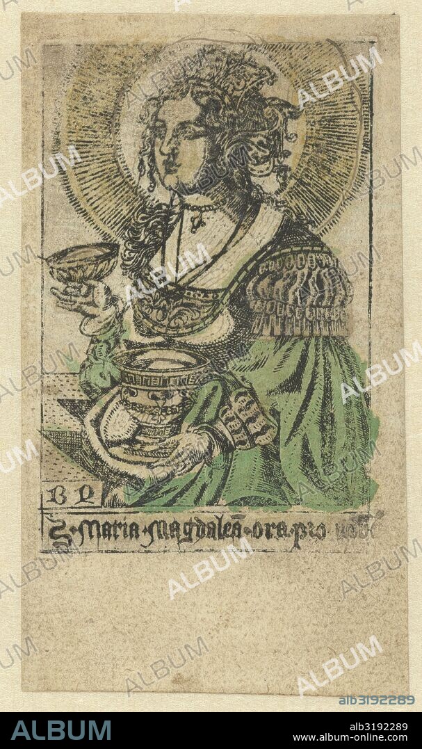 Mary Magdalene, Monogrammist BD (graveur), 1500 - 1510.