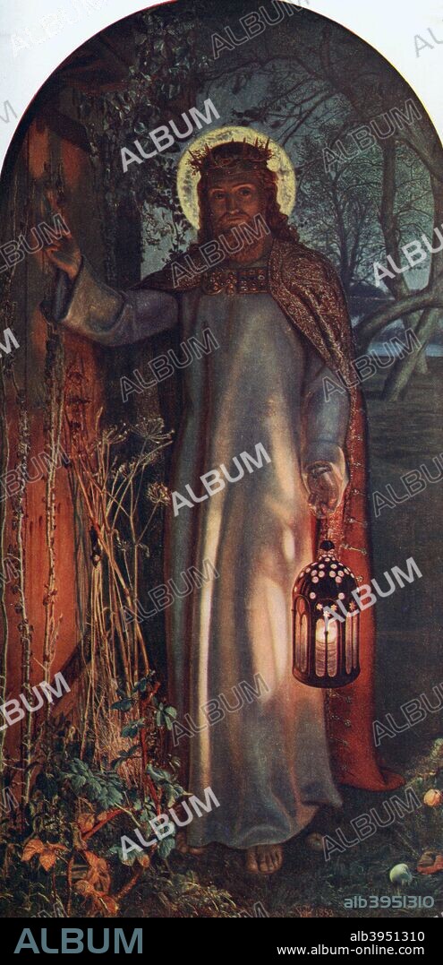 'The Light of the World', c1851-1853. From the collection of Keble College, Oxford. A print from Art History and Literature Illustrations, by Jessie Noakes, Virtue and Co, (London, c1900-1920).