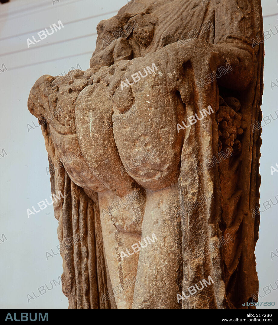 Escultura griega de Priapo. Museu d'Arqueologia de Catalunya.