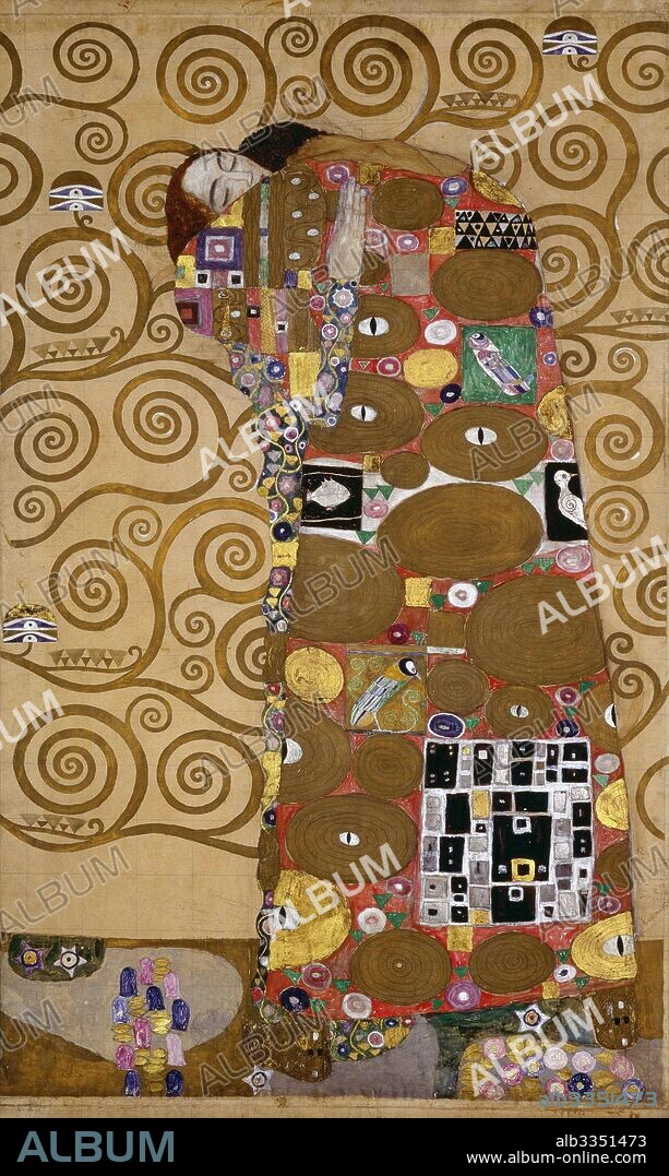 GUSTAV KLIMT. Fulfillment (The Embrace).