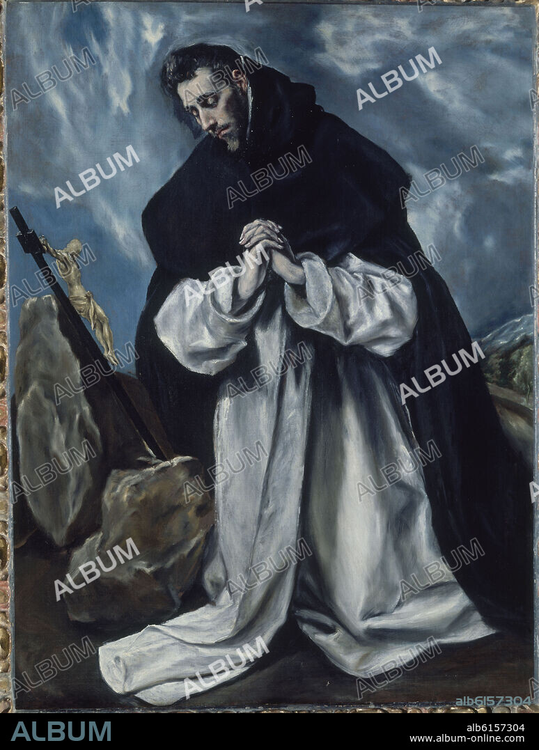 EL GRECO-DOMENIKOS THEOTOKOPOULOS (1540-1614). St. Dominic - 1596 - oil on canvas - 118x86 cm.