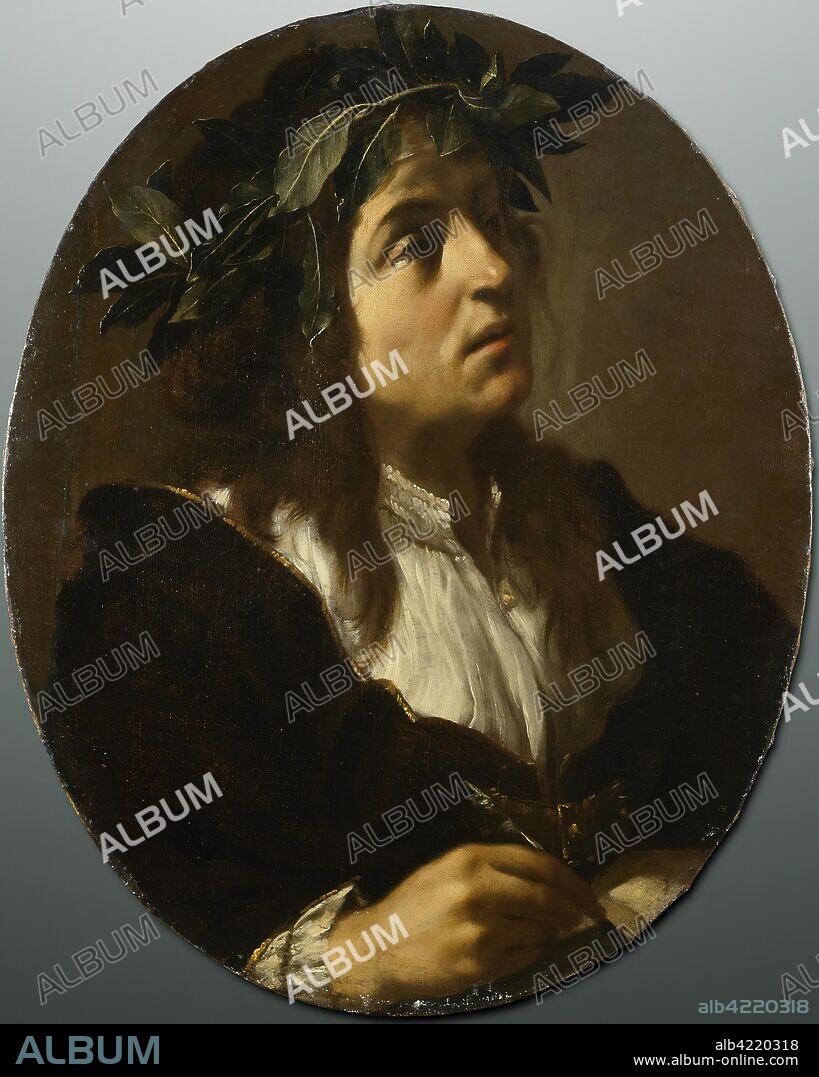 FRANCESCO DEL CAIRO. 'Portrait of a Poet'. Circa 1640. Dimensions: 60,5x50 cm.