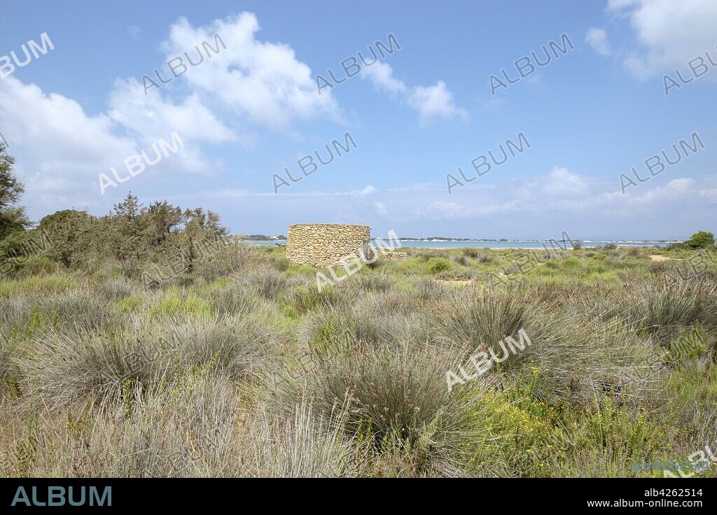 Finca de Can Marroig ,Centro de interpretación Parc Natural de Ses Salines, Formentera, balearic islands, Spain.