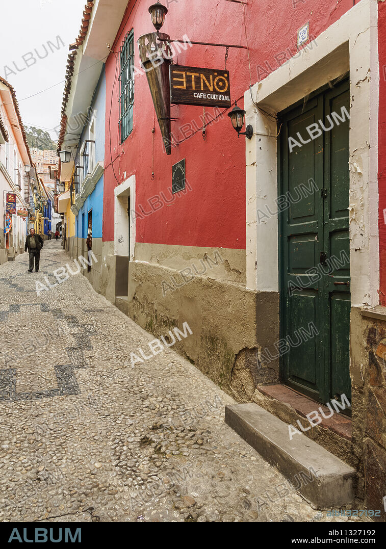 Calle Jaen, Old Town, La Paz, Bolivia, South America.