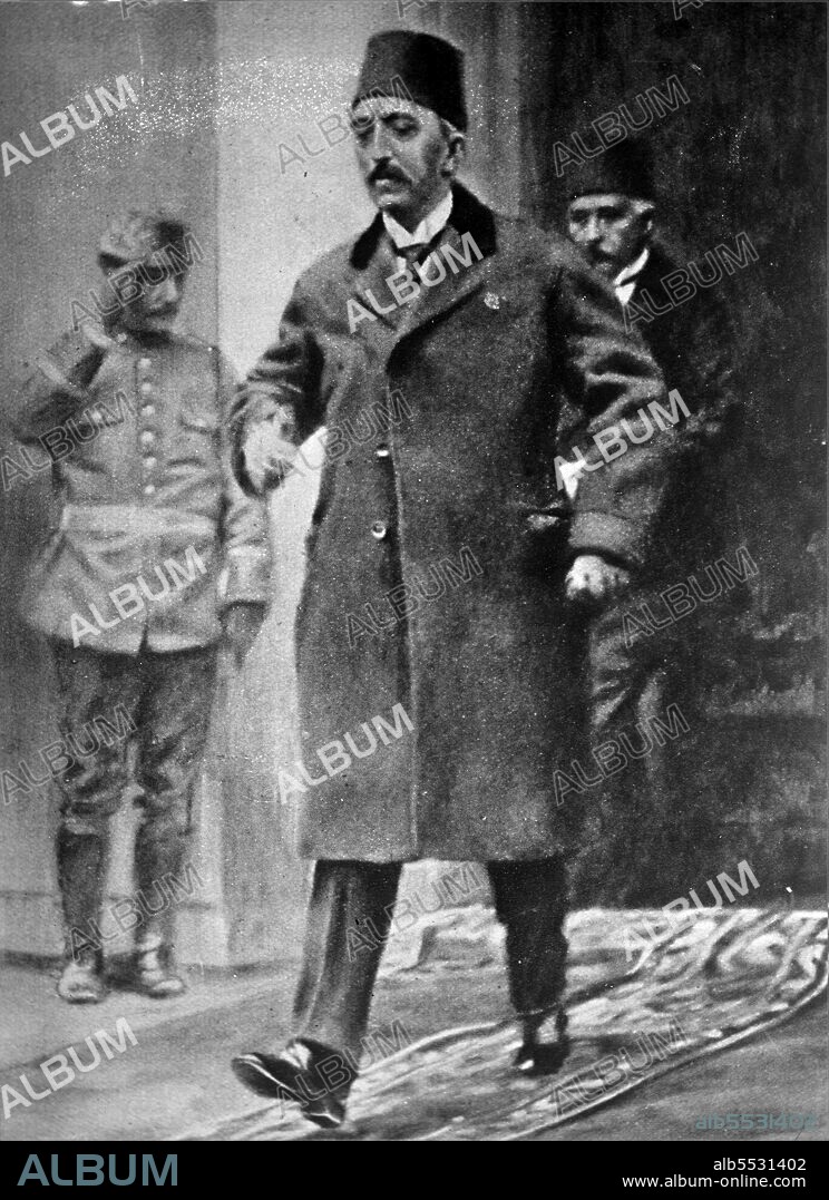 Mehmed VI Vahideddin (1861 – 1926), known as Sahbaba, last Sultan of the Ottoman Empire, reigning from 4 July 1918 until 1 November, 1922, when the Ottoman Empire was dissolved after World War I and replaced by the Republic of Turkey on 29 October 1923.