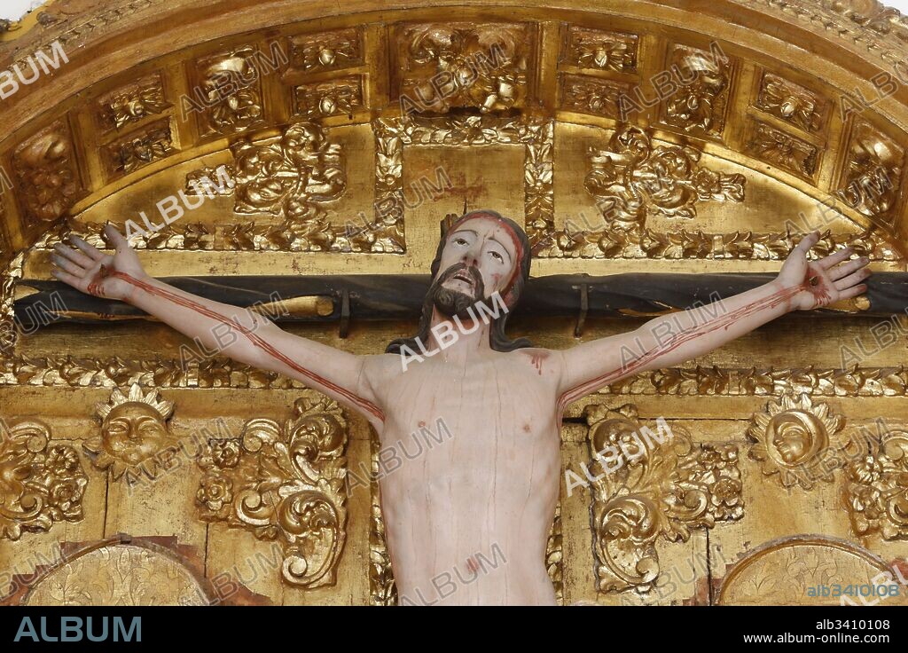 Crucifix in the Capilla mudejar de San Bartolome, Cordoba.