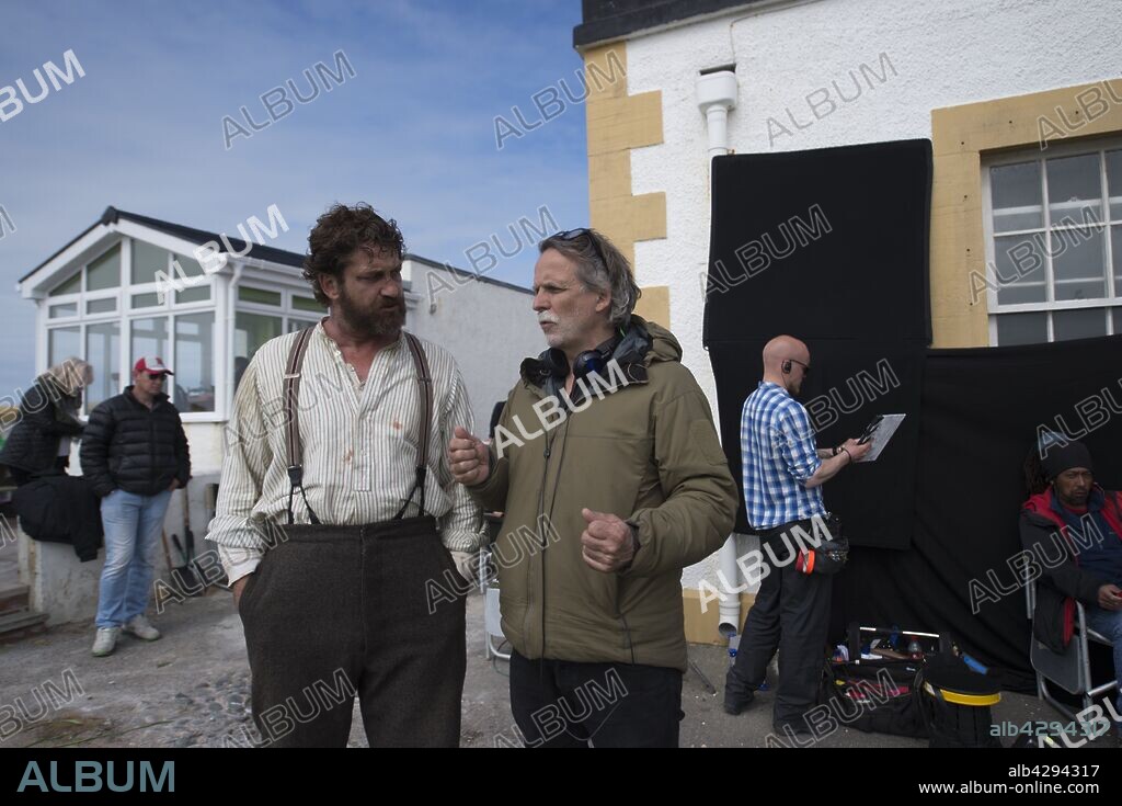 GERARD BUTLER and KRISTOFFER NYHOLM in THE VANISHING, 2018, directed by KRISTOFFER NYHOLM. Copyright Mad As Birds / Cross Creek Pictures / G-BASE / Head Gear Fil.