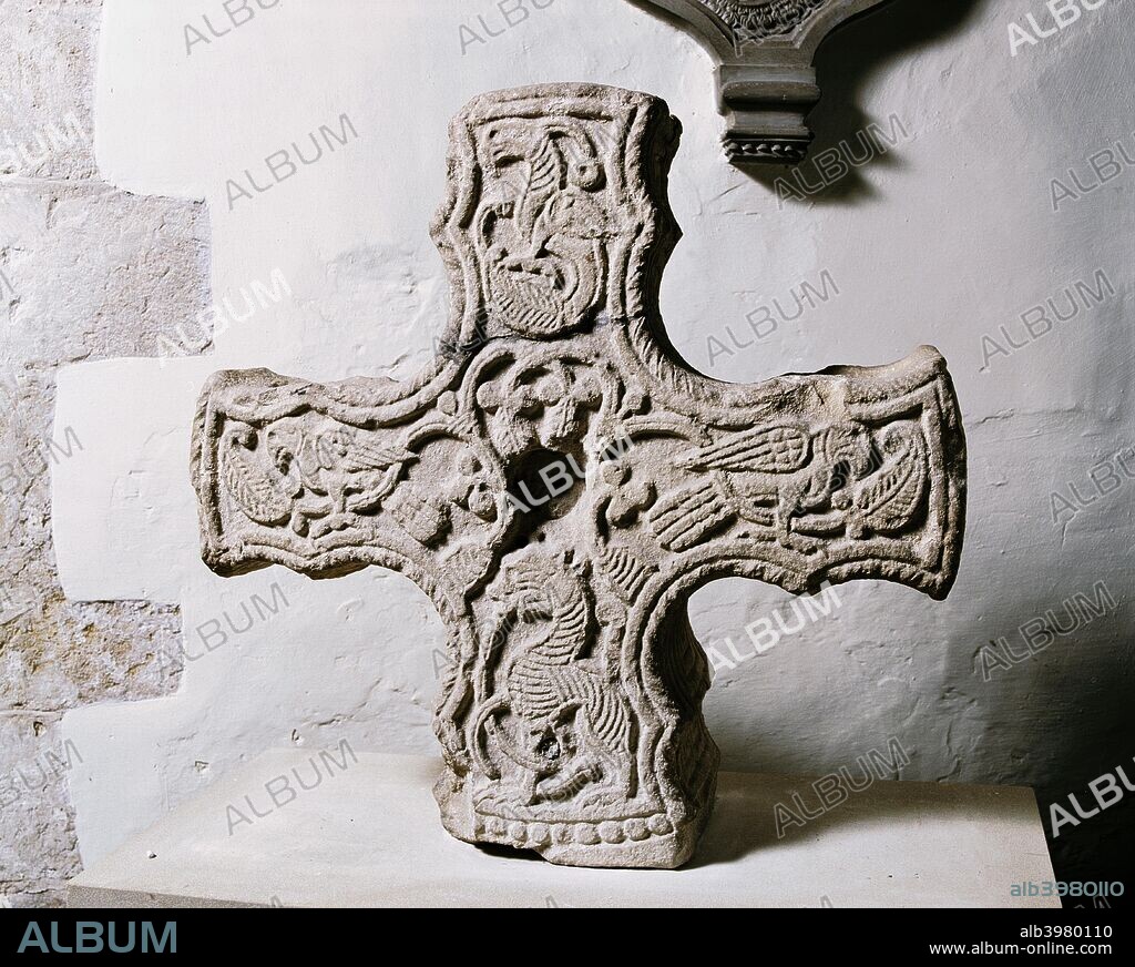 Anglo-Saxon Cross head, Church of St Michael, Cropthorne, Worcestershire, c2006.