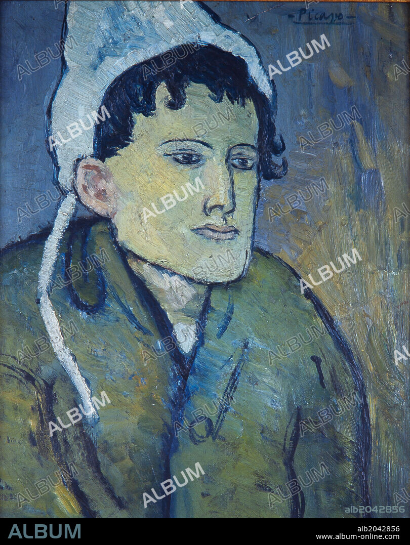 PABLO PICASSO. Woman with a Cap'. Paris, 1901. Oil on canvas, 41 x 33 cm.