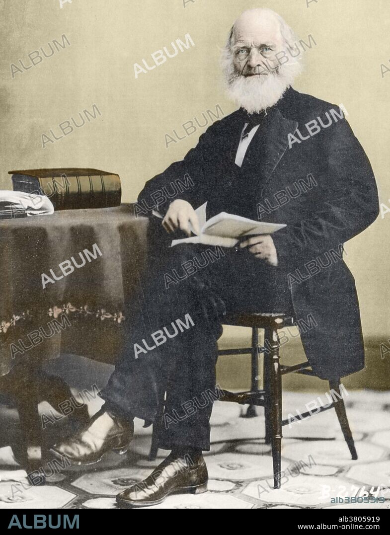 William Cullen Bryant (November 3, 1794 - June 12, 1878) was an American romantic poet, journalist, and long-time editor of the New York Evening Post. He studied law in Massachusetts, and was admitted to the bar in 1815. In 1821 he spent months working on "The Ages", a verse poem about the history of civilization and the establishment of the United States. That poem led a collection, entitled Poems, to which he added sets of lines at the beginning and end of his poem "Thanatopsis" and his career as a poet was launched. But writing poetry could not financially sustain a family. He became Assistant Editor of the New York Evening Post under William Coleman, a newspaper founded by Alexander Hamilton. Within two years, he was Editor-in-Chief and a part owner and remained in that position for half a century (1828-78). In his last decade, Bryant shifted from writing his own poetry to a blank verse translation of Homer's works. He is also remembered as one of the principal authorities on homeopathy and as a hymnist for the Unitarian Church. He died in 1878, at the age of 83, of complications from an accidental fall. As a writer, Bryant was an early advocate of American literary nationalism, and his own poetry focusing on nature as a metaphor for truth established a central pattern in the American literary tradition.
