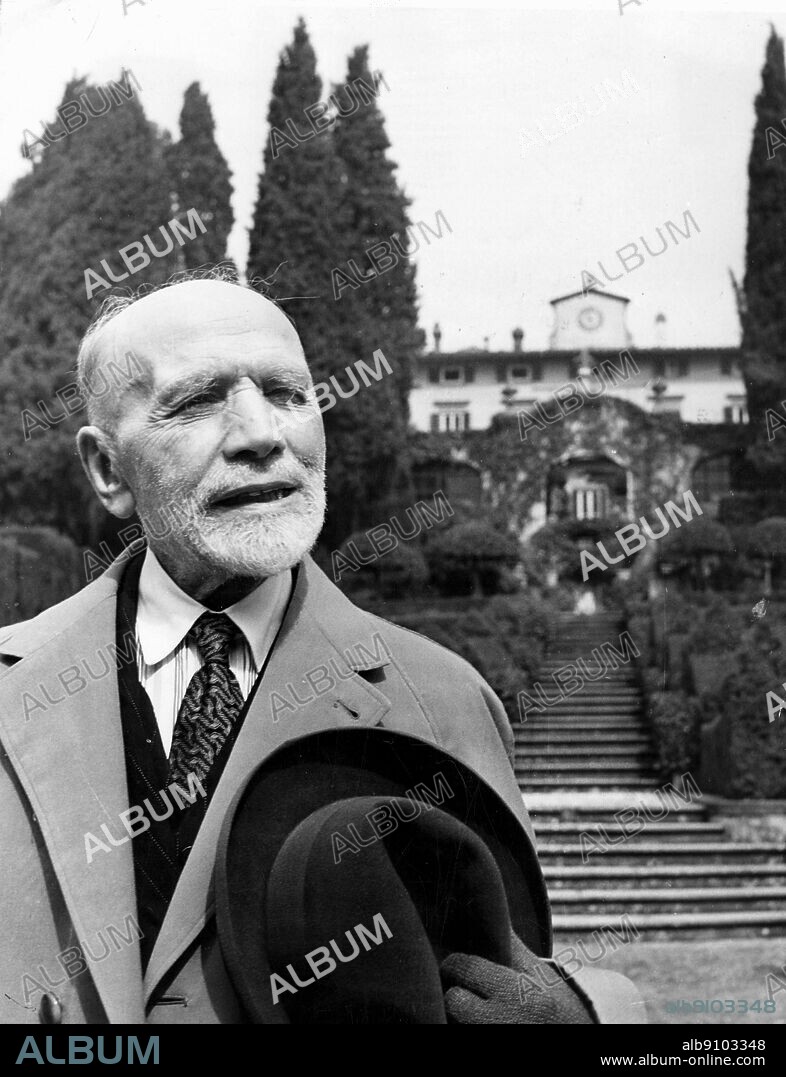Famed American Art Critic, Bernard Berenson (Bernhard Berenson), (1865-1959). Lithuanian-born US art historian and connoisseur.