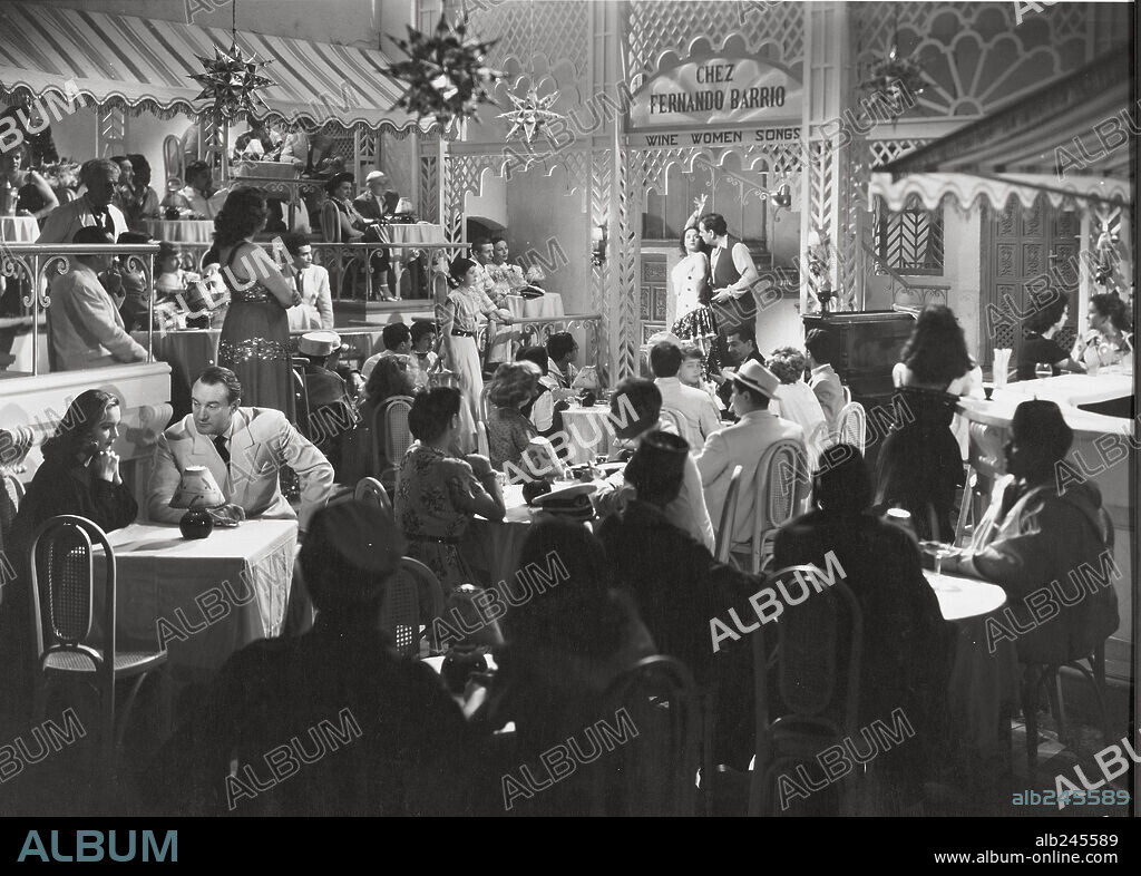 LOLA FLORES et MANOLO CARACOL dans BLACK JACK, 1950, réalisé par JULIEN DUVIVIER. Copyright JUNGLA FILMS.