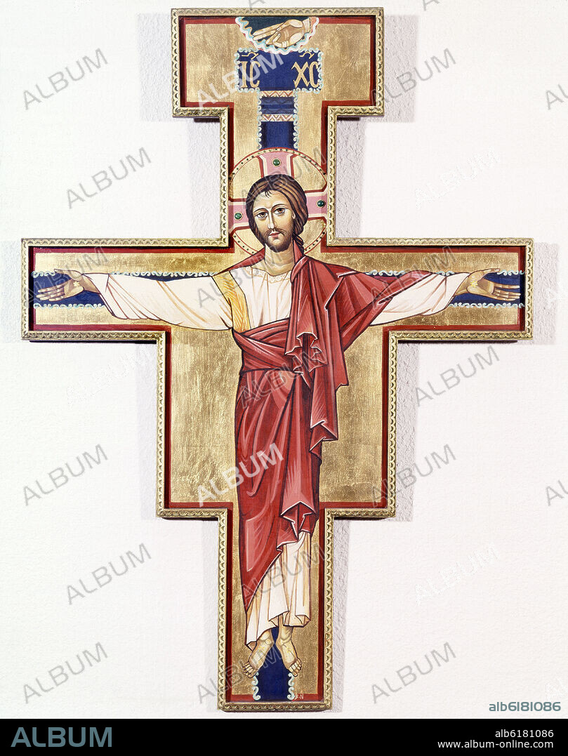MONJAS BENEDICTINAS. CRUCIFICADO - ICONO - S XX.