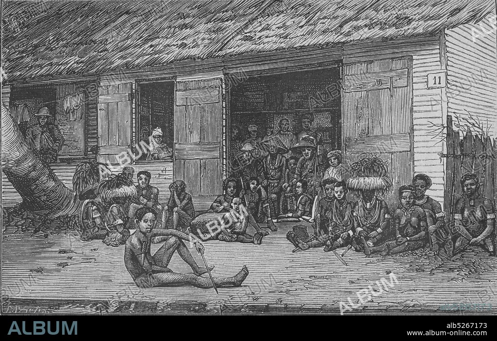 Boubies (indigènes de Fernando-Po)., still image, Prints, 1875, Compiègne, Louis-Alphonse-Henri-Victor du Pont, marquis de (1846-1876).
