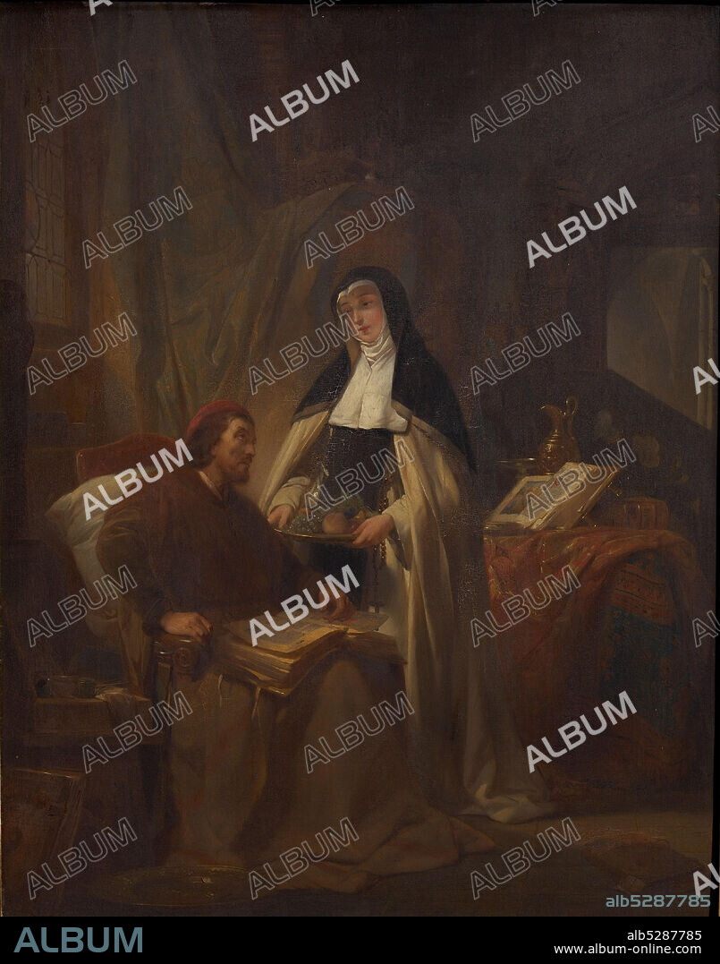 NICAISE DE KEYSER. Hans Memling in the Sint-Janshospitaal in Bruges.