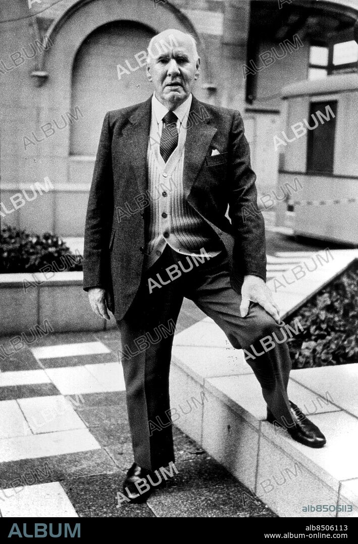 Ekonomihistorikern C. N. Parkinson, mannen bakom "Parkinsons lag".. Foto: Kenneth Jonasson, code 24.. COPYRIGHT PRESSENS BILD.