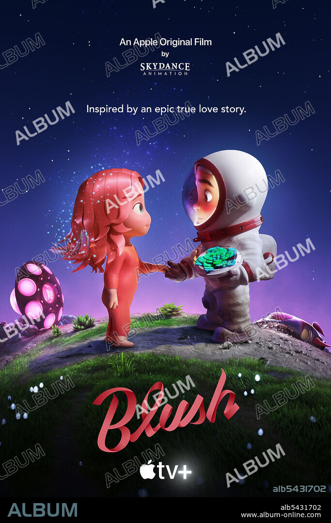 Affiche de BLUSH, 2021, réalisé par JOE MATEO. Copyright Skydance Animation / Apple Original Films.