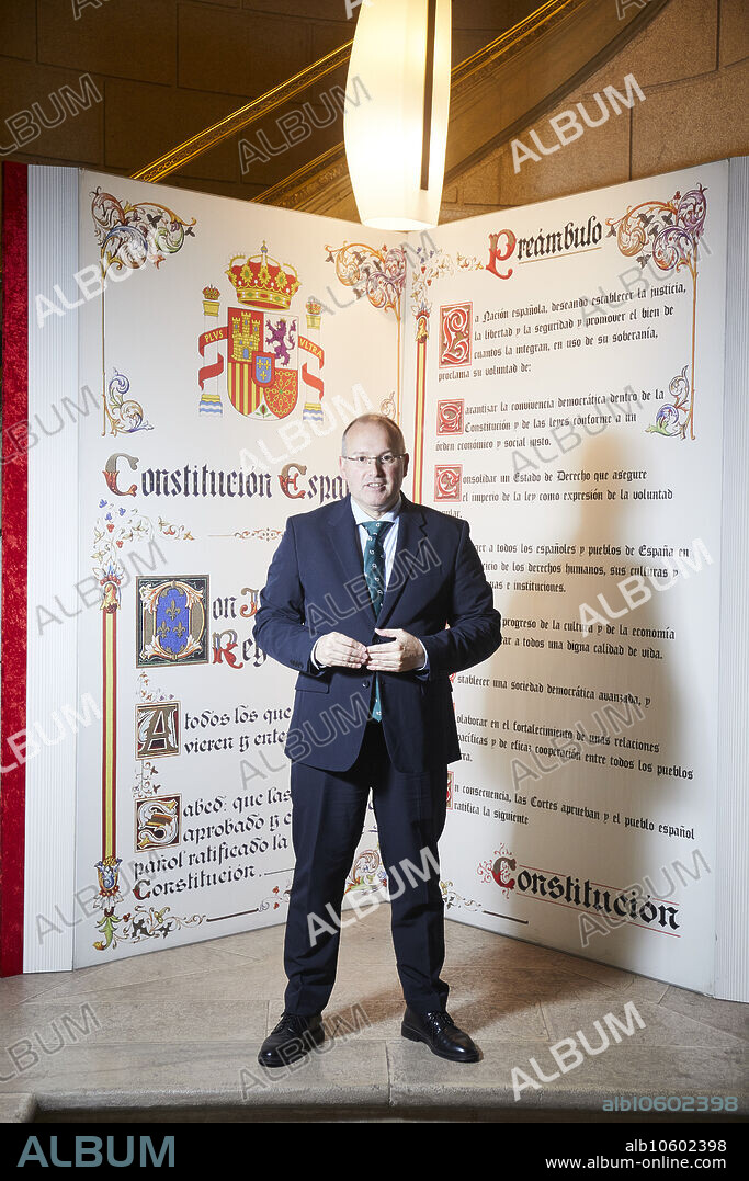 Madrid, 01/12/2023. Congreso de los Diputados. Fotografías posadas a Miguel Tellado, nuevo portavoz del PP en el Congreso. Foto: Guillermo Navarro. ARCHDC.