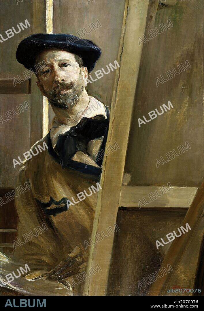JOSÉ VILLEGAS CORDERO. José Villegas y Cordero / 'Autorretrato', Hacia 1898, Escuela Española, Óleo sobre Lienzo, 83 cm x 58,5 cm, P05689.