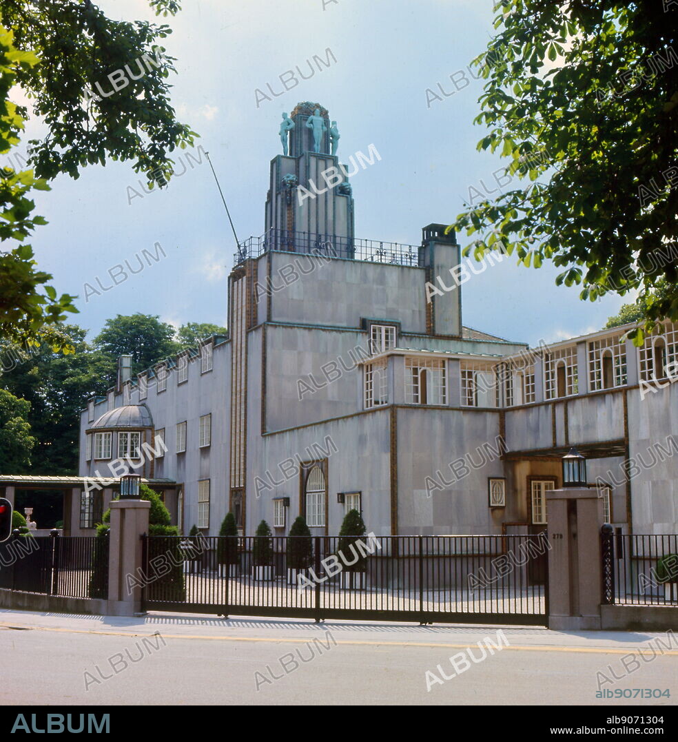 The Stoclet Palace, is a mansion in Brussels, Belgium. It was built by architect Josef Hoffmann, for banker and art lover Adolphe Stoclet, between 1905 and 1911.