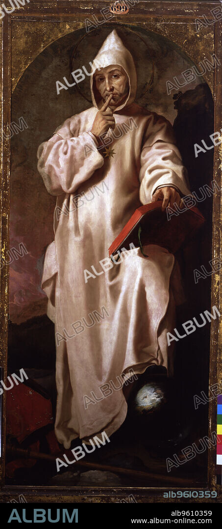 Saint Bruno, oil by Francisco Ribalta, preserved in the Prado Museum.