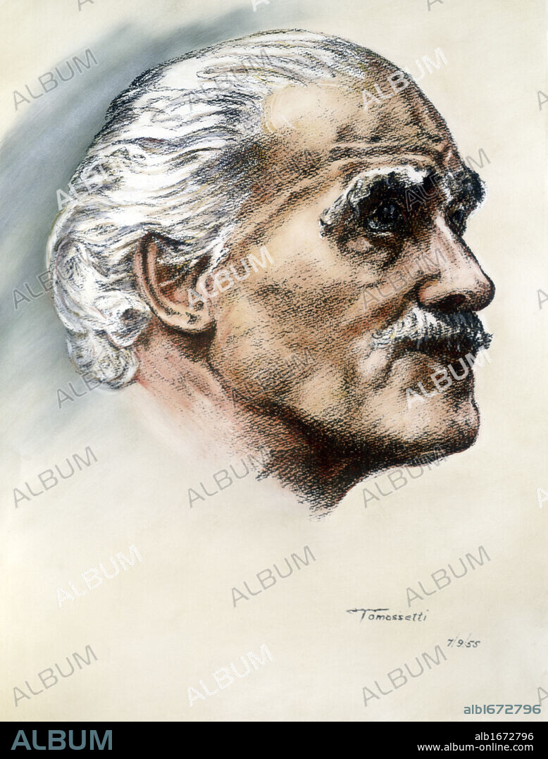 Arturo Toscanini by Tomassetti, 1955, 1867-1957, Italian Conductor.
