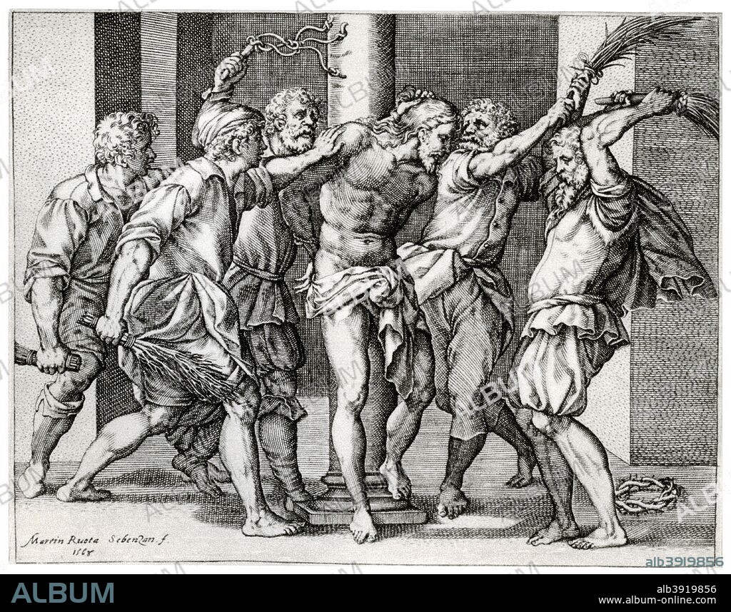 'The Scourging of Christ', 1568, (1937). A print from Titian Paintings and Drawings, introduction by Hans Tietze, Phaidon Press, Vienna, 1937.