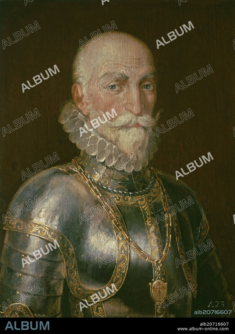 Alvaro de Bazan, first marquis of Santa Cruz, Philip II's galleys commander. Madrid, naval museum.